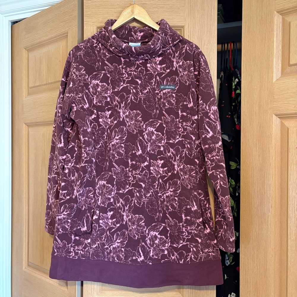 Floral Burgundy Long Sleeve Top